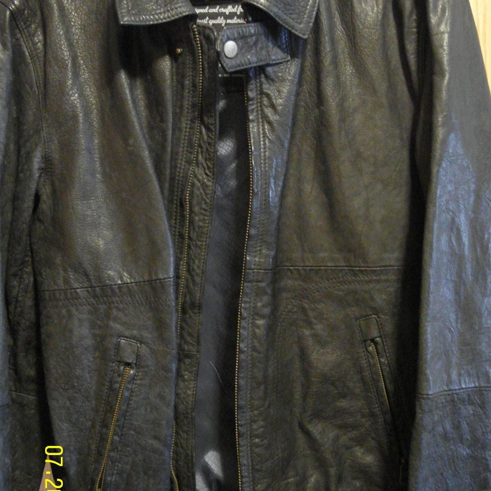 Tommy Hilfiger leather jacket.